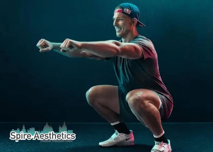 Image of man build leg muscle Walton on the Hill through exercise