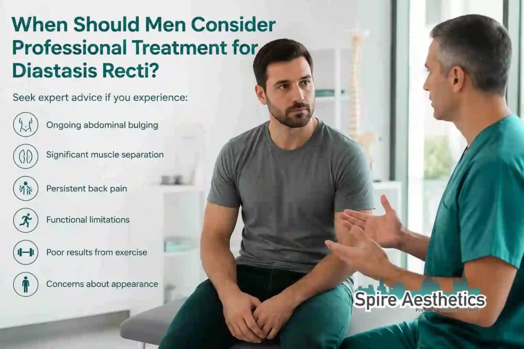 When Should Men Consider Professional Treatment for Diastasis Recti Walton on the Hill?